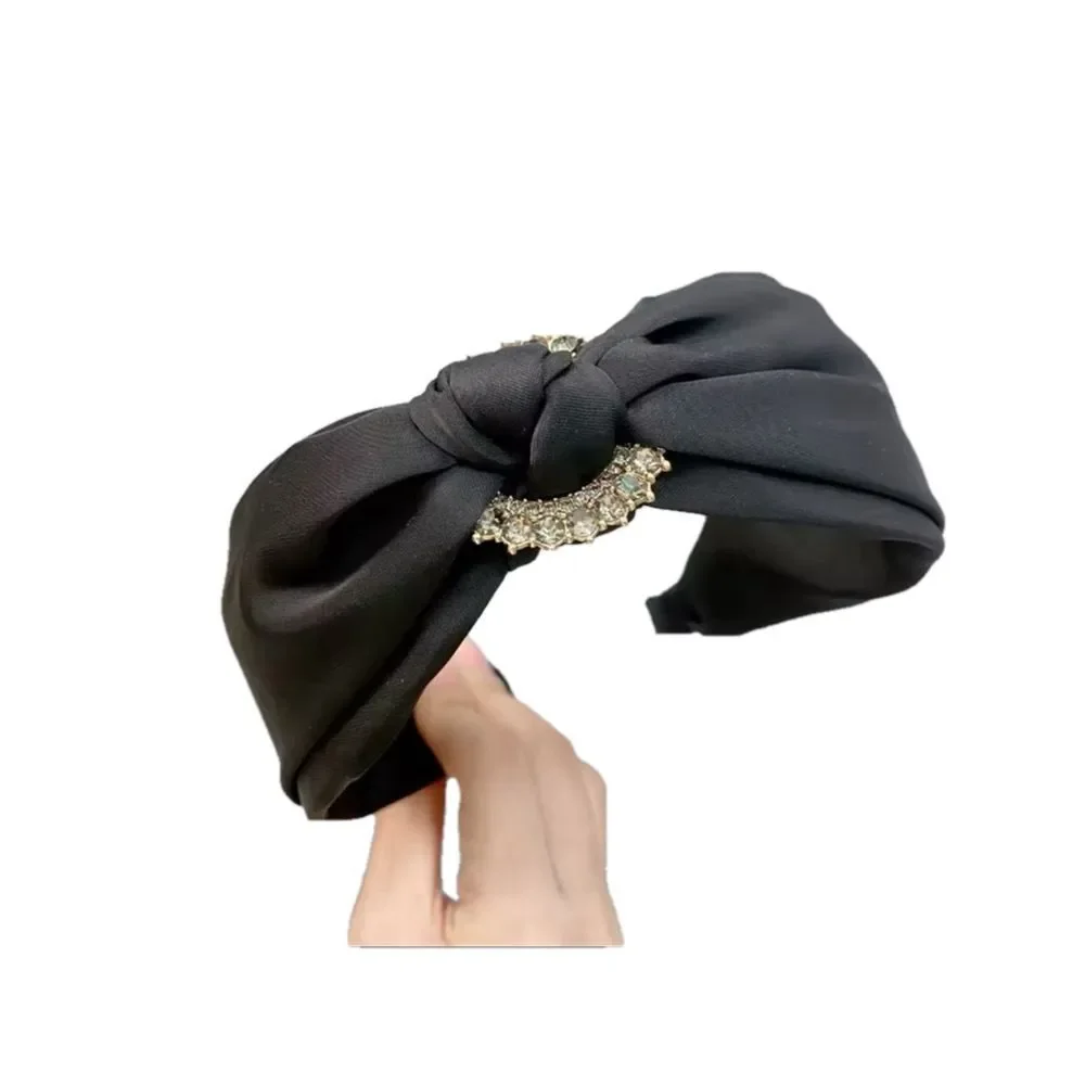 2/$30 Satin Diamond‎ Headband, One Size, Black